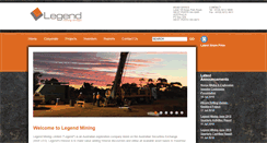 Desktop Screenshot of legendmining.com.au